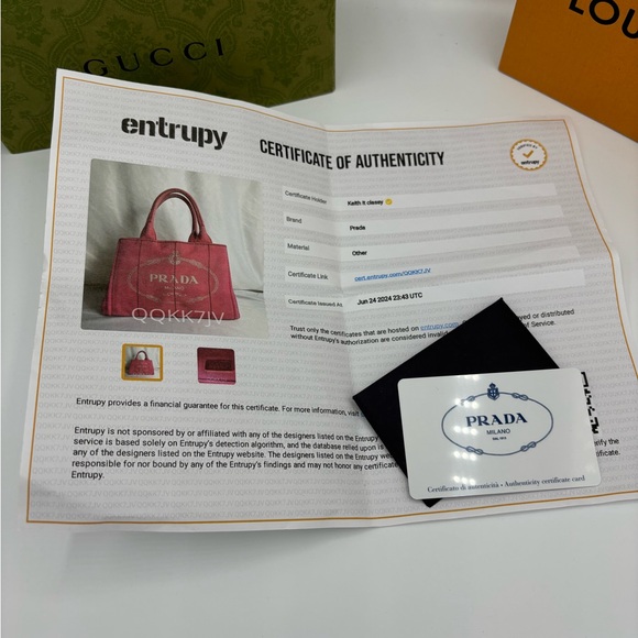 Prada Canapa Two Way Small Canvas Tote - Picture 14 of 15